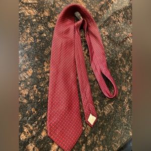 Pierre Balmain Silk Necktie Geometric Print